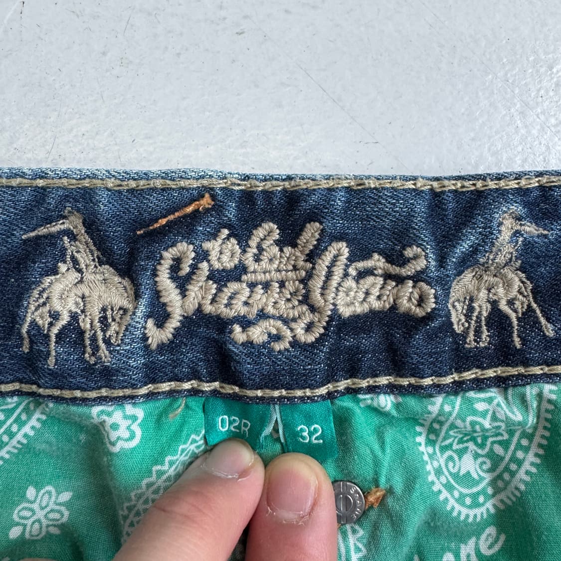 새깅 워싱 빈티지 데님팬츠 상품이미지9