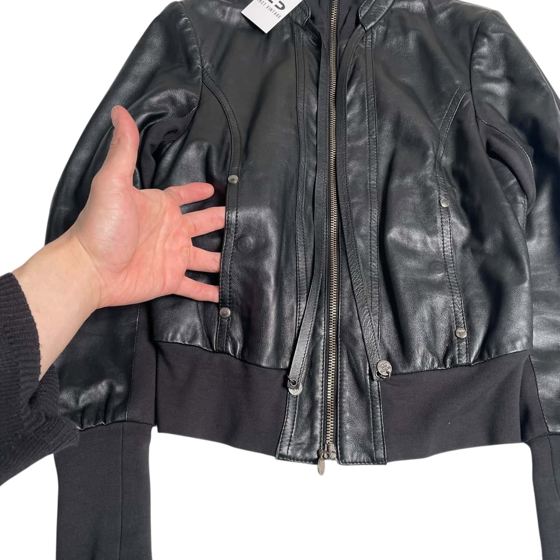 Patrizia pepe 스트랩 레더 자켓 (italy made) 상품이미지5
