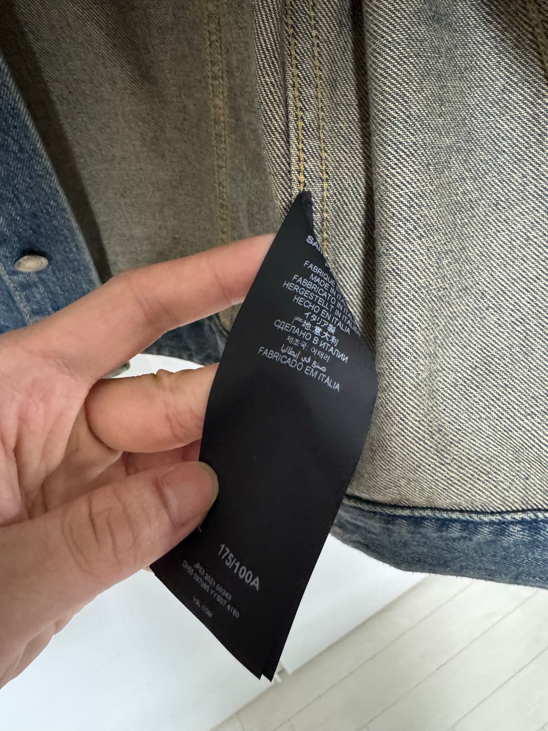 [L] 생로랑 퍼머넌트 데님 자켓 상품이미지4