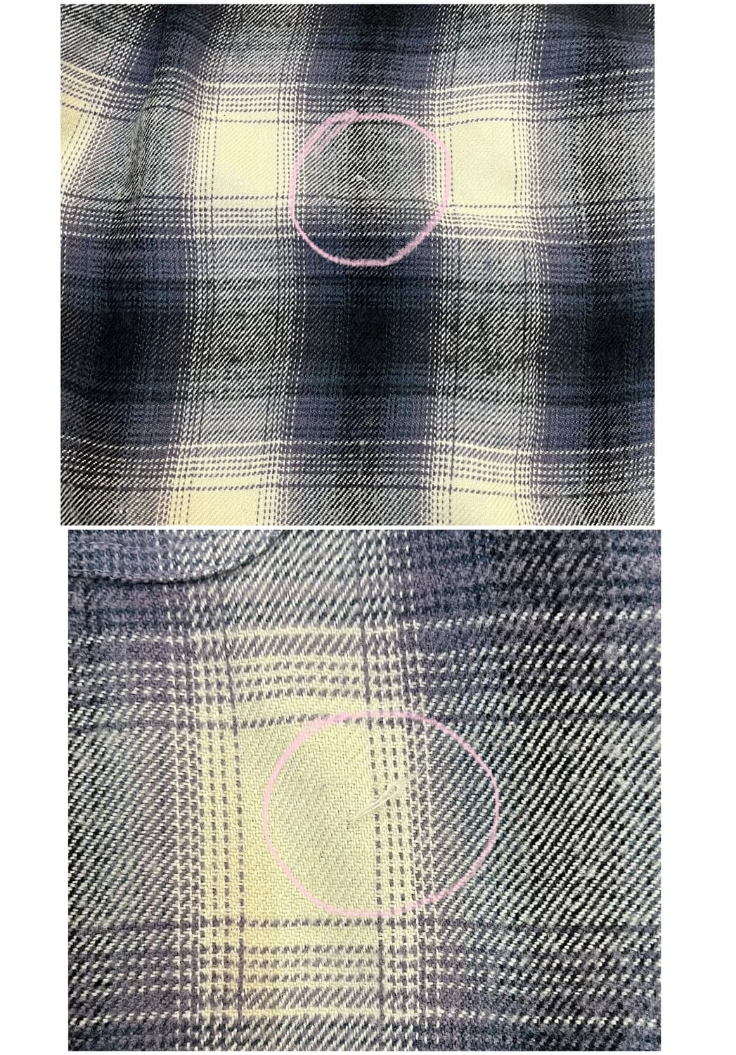 빈티지 Seahop 포켓 체크 셔츠 #csz3675 상품이미지6