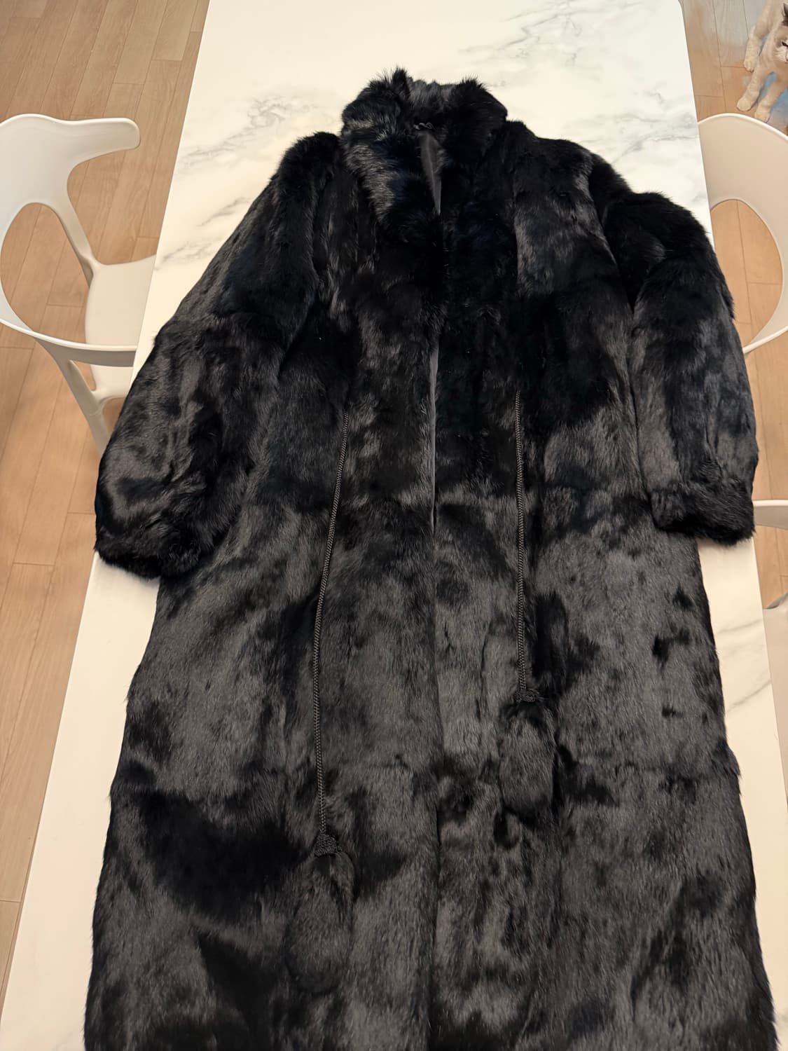 천연토끼털 코트 XL  상품이미지2