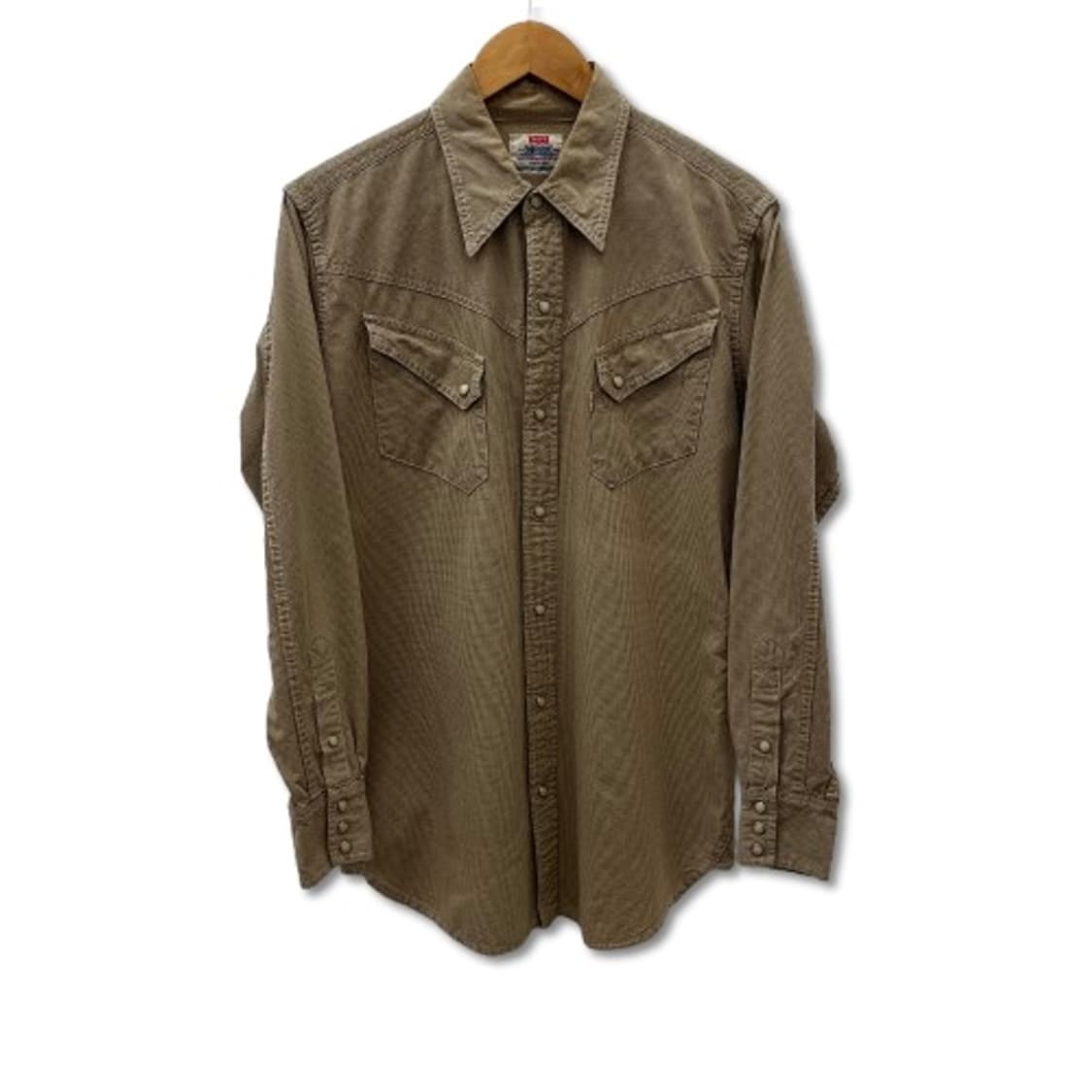 리바이스 베이지 체크 웨스턴 셔츠 상품이미지1