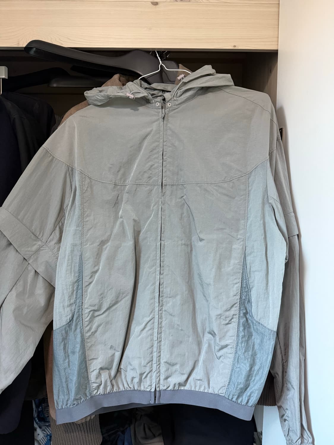 EE DETACHABLE WINDBREAKER GREY L 상품이미지2