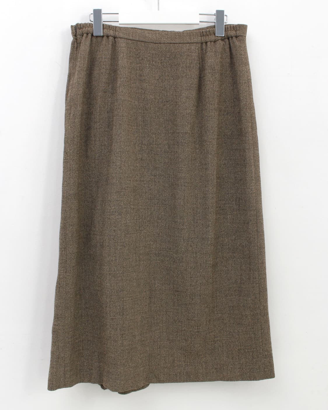 일본 빈티지 울 브라운 트위드 자켓 스커트 셋업 상품이미지9