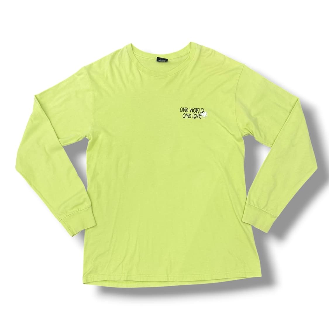 스투시 원 월드 롱슬리브 라임 상품이미지2
