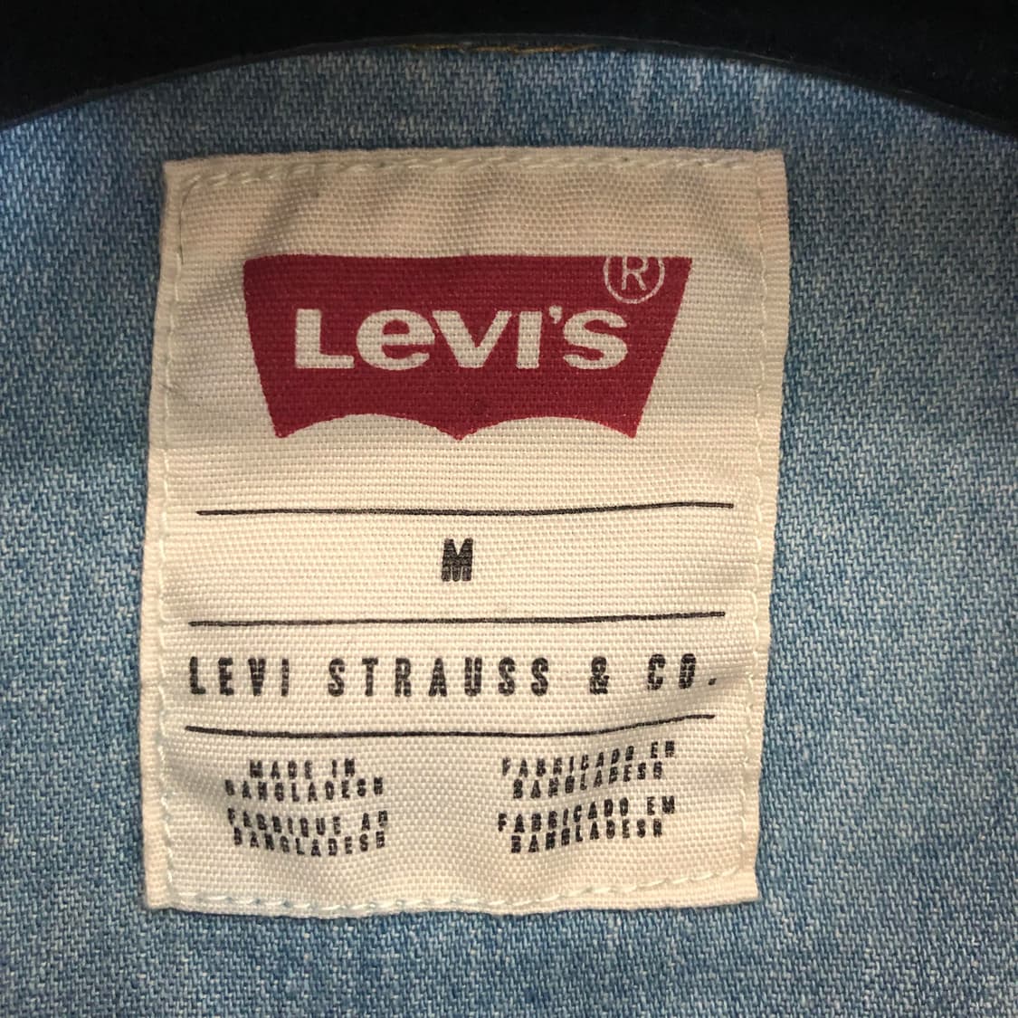 리바이스 화이트R탭 웨스턴 데님셔츠 M 상품이미지5