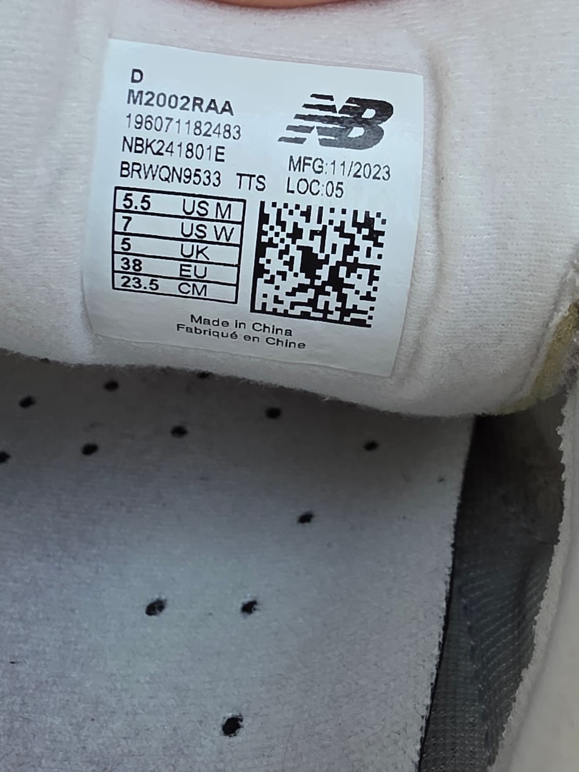뉴발란스 2002R M2002RAA 그레이 235 운동화 상품이미지7