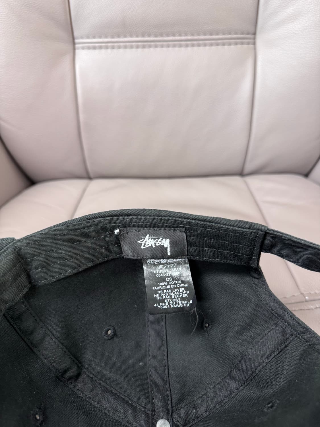 스투시 베이직로고 볼캡 블랙 상품이미지2