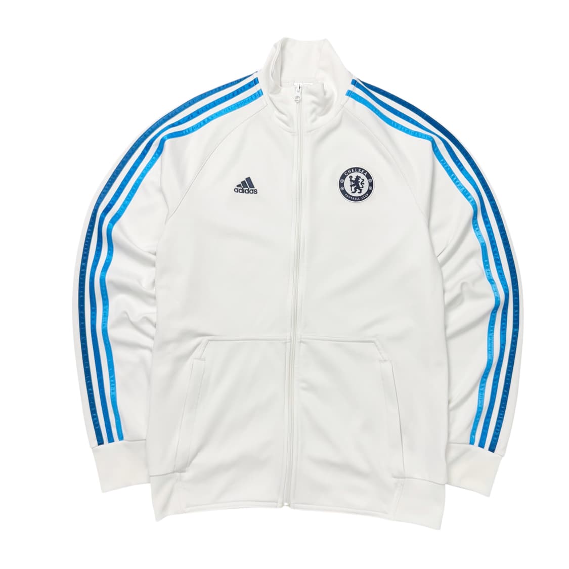 (100) 아디다스 그라데이션 삼선 첼시FC 트랙탑 져지 화이트 상품이미지1
