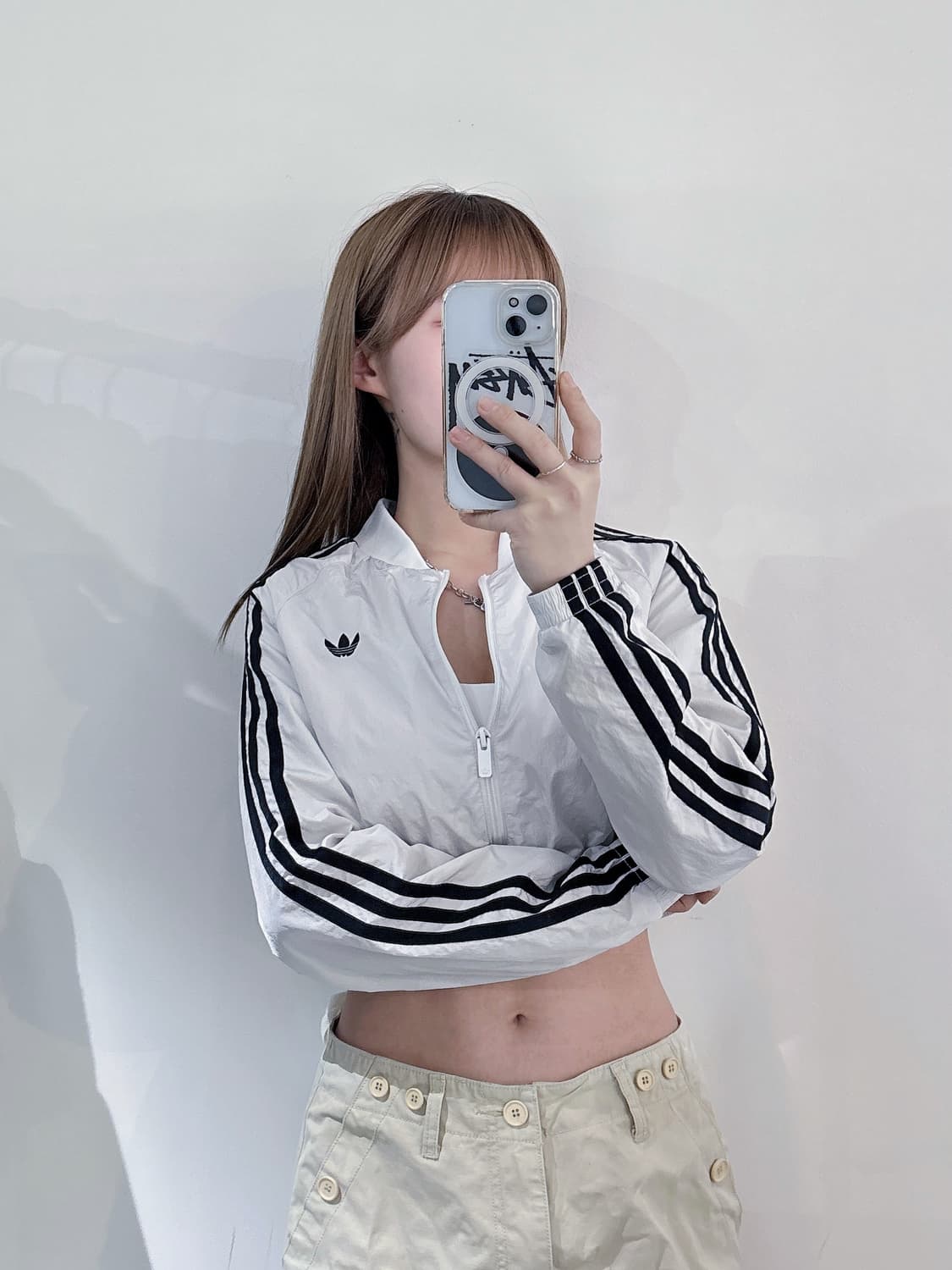 아디다스 크롭 트랙 자켓 상품이미지2