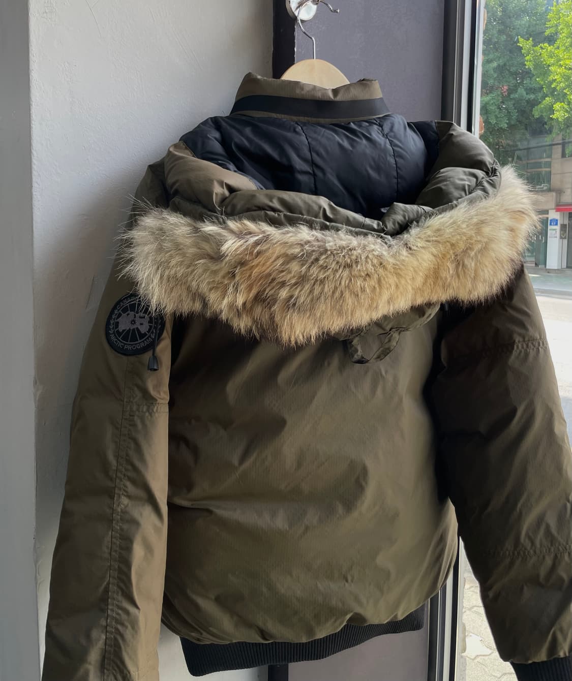 S/ 캐나다구스 YUKON 블랙라벨 나일론 후드퍼 패딩점퍼 상품이미지7