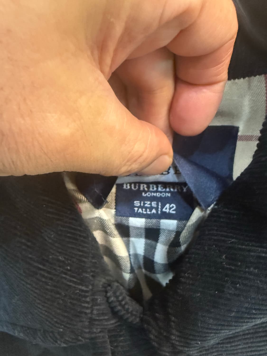 42/66 정품 버버리 골지 퀄팅자켓 팝니다 상품이미지3