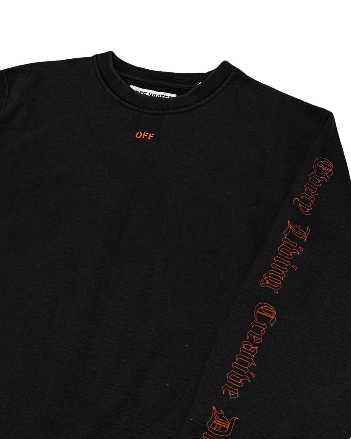 오프화이트 브이론 블랙 맨투맨 상품이미지5
