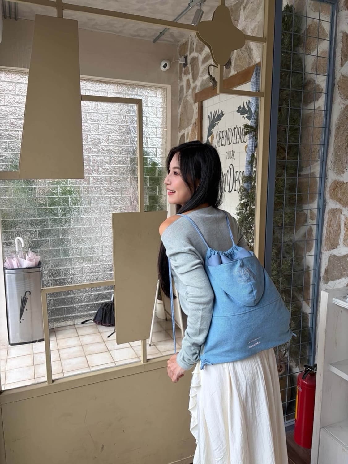 샤넬뷰티  데님컬렉션 드로스트링 복조리형 백팩 상품이미지10