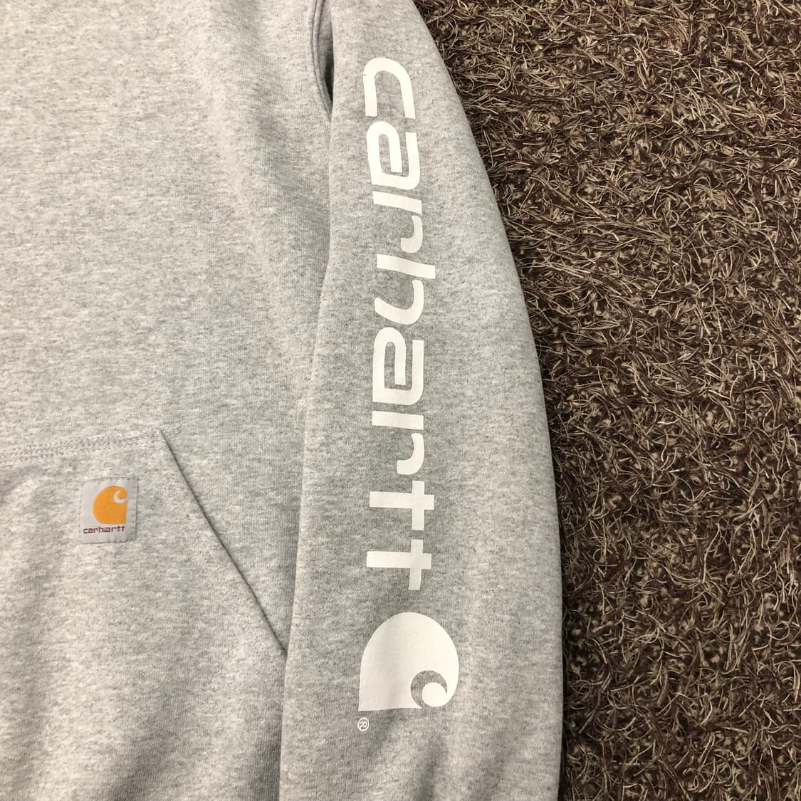 M 칼하트 레터링 로고 후드티 상품이미지3
