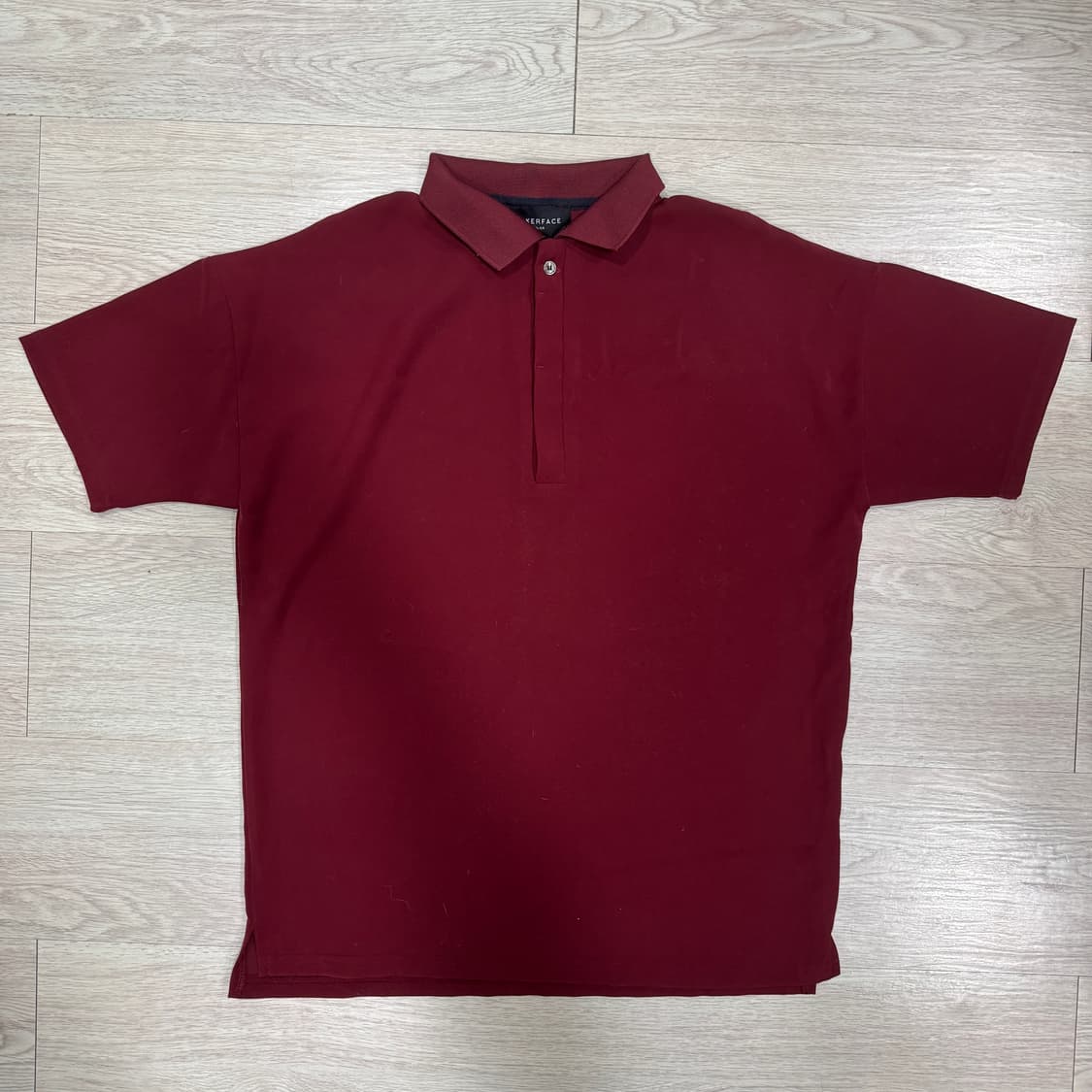 POKERFACE 포커페이스 반팔 카라티 버건디 100-105 상품이미지1