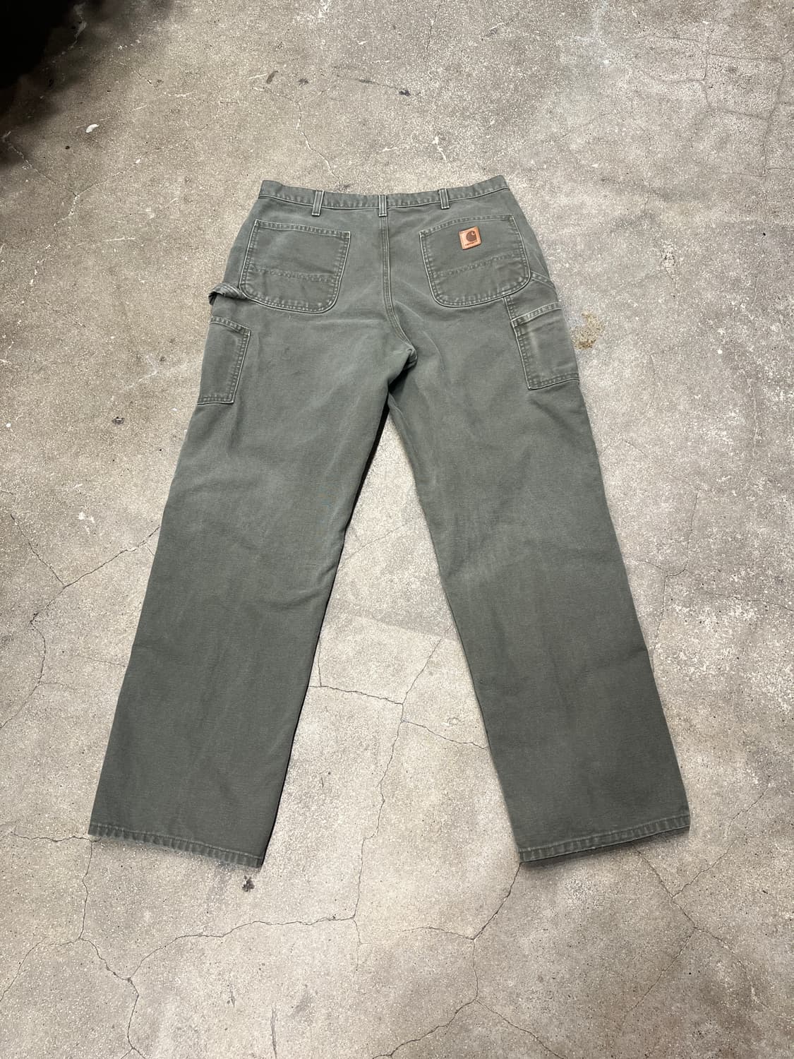 칼하트 카펜터 워크팬츠 모스그린 상품이미지4