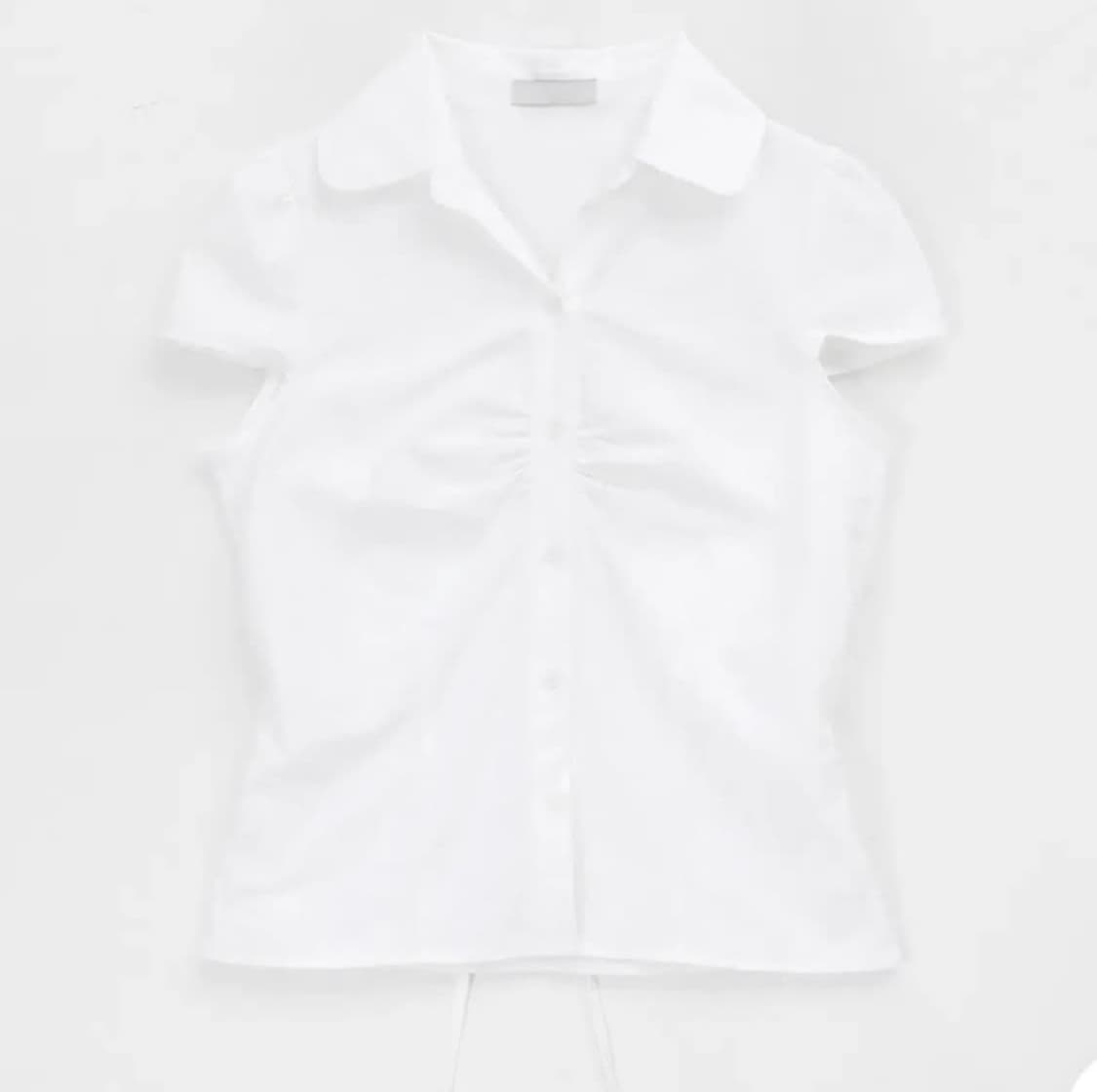 블랙업 럭스멀 반팔 블라우스 상품이미지4