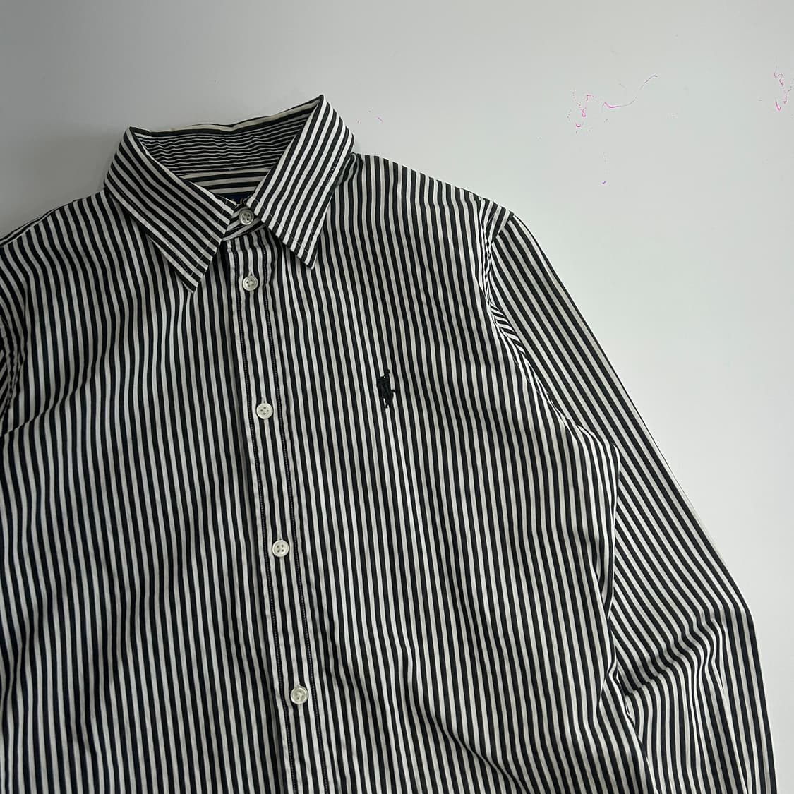 Polo 폴로 블랙포니 블랙 스트라이프 셔츠 상품이미지4