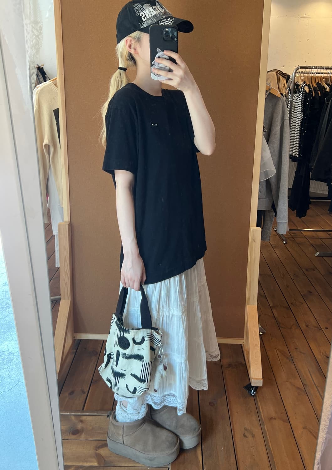 꼼데가르송 블랙 베이직 반팔  상품이미지3