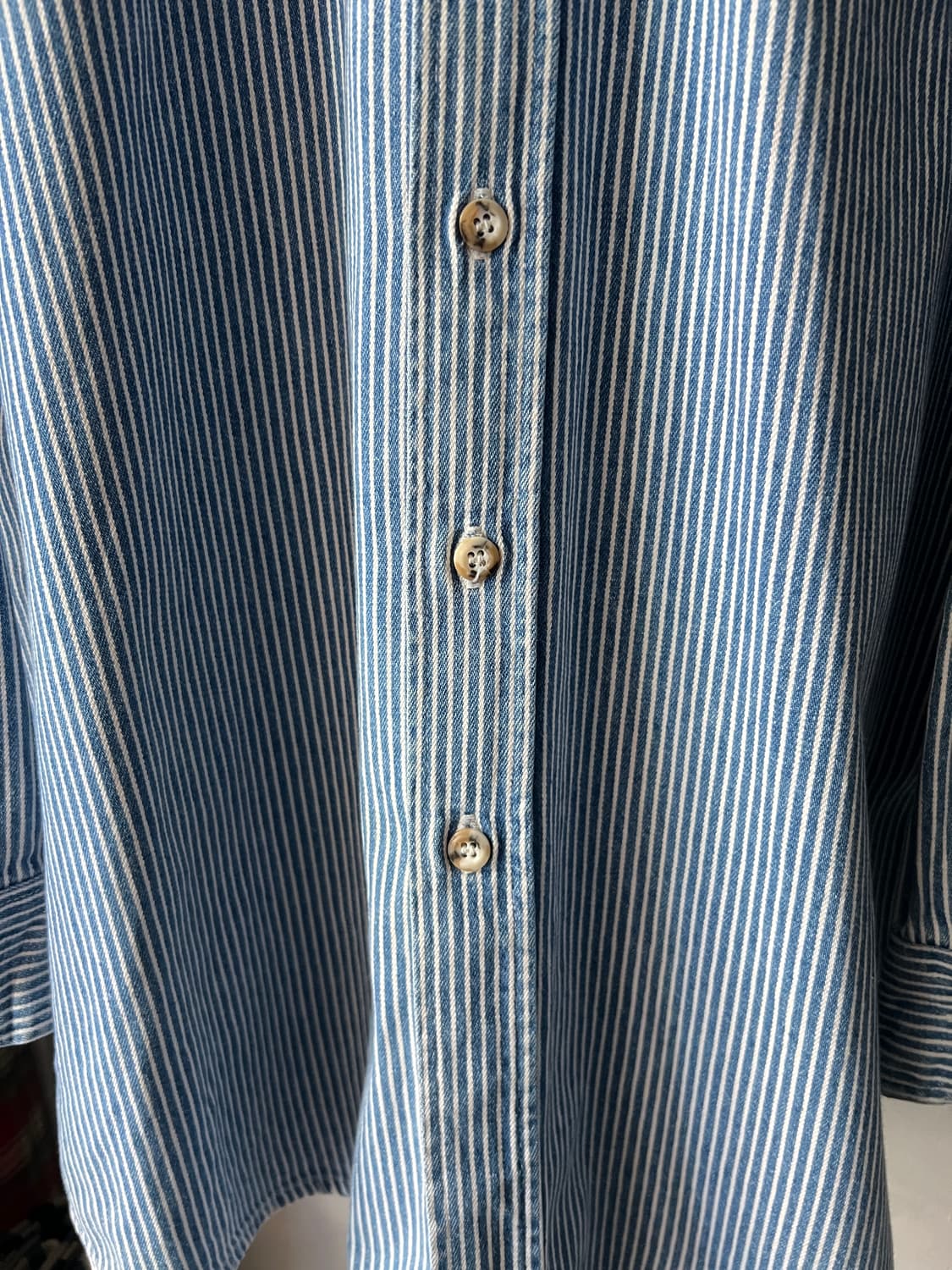 [L]90's OSH KOSH 오시코시 USA 히코리 워크 데님 셔츠 상품이미지4