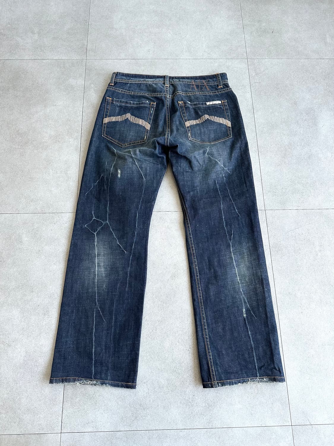 아르마니 익스체인지 크랙 워싱 데님팬츠 상품이미지6