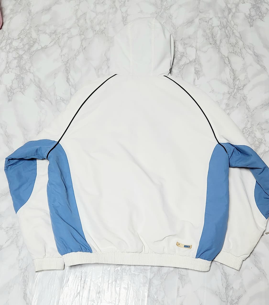 대장 아디다스 삼선 흰하 바람막이 오버핏 점퍼 후드 자켓 상품이미지5