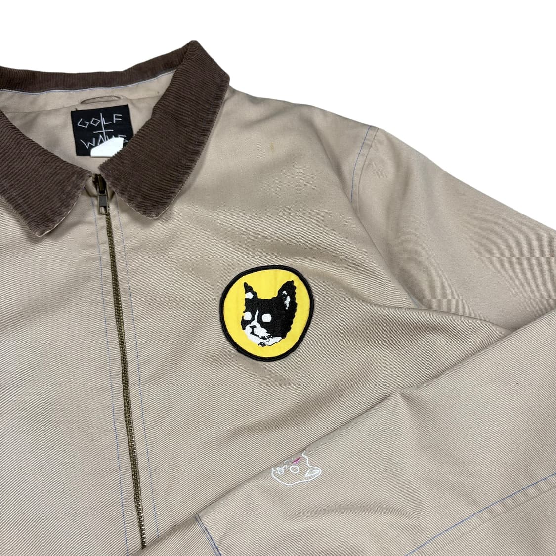 골프왕 베이지컬러 그랜파 블루종 자켓 상품이미지2