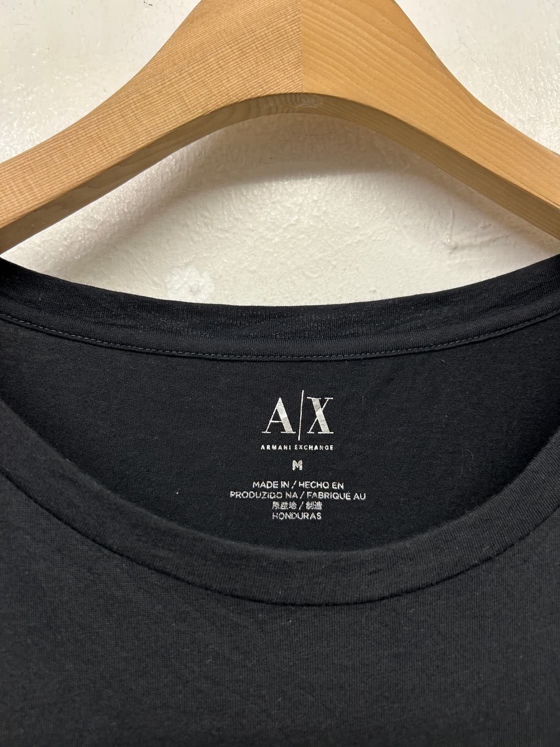 Y2K 아르마니 익스체인지 블랙 반팔 티셔츠 상품이미지3