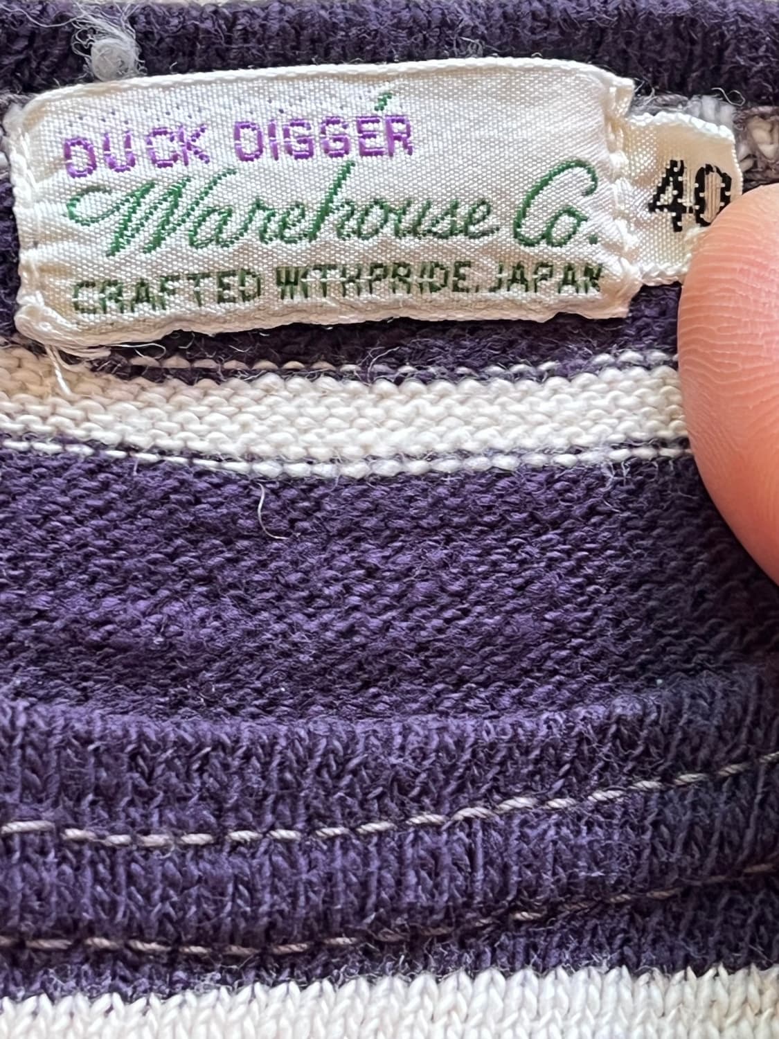 WAREHOUSE DUCK DIGGER COTTON BORDER LS 상품이미지6
