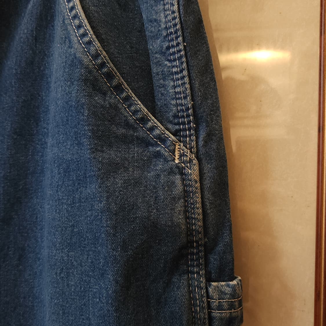 칼하트 카펜터 데님팬츠 워크팬츠 칼하트 덩가리 진청 34x34 상품이미지5