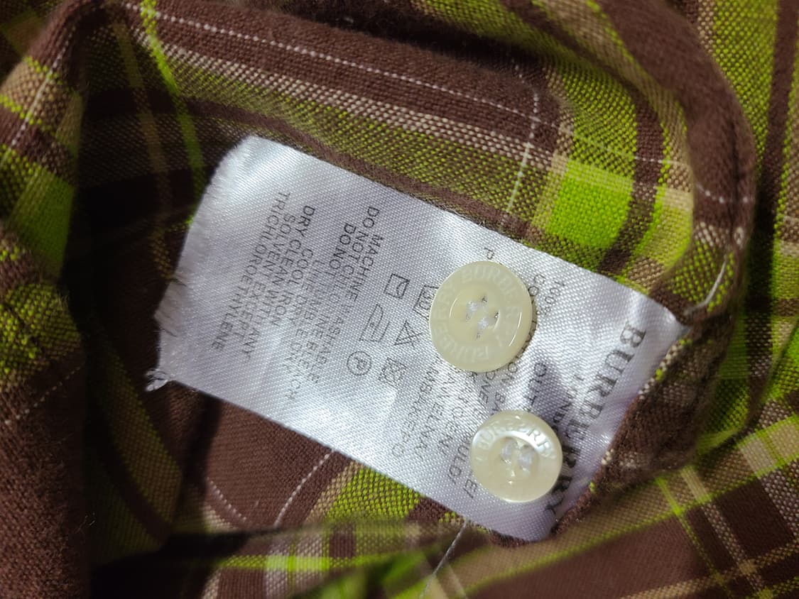 버버리 체크 남방 XL 상품이미지7