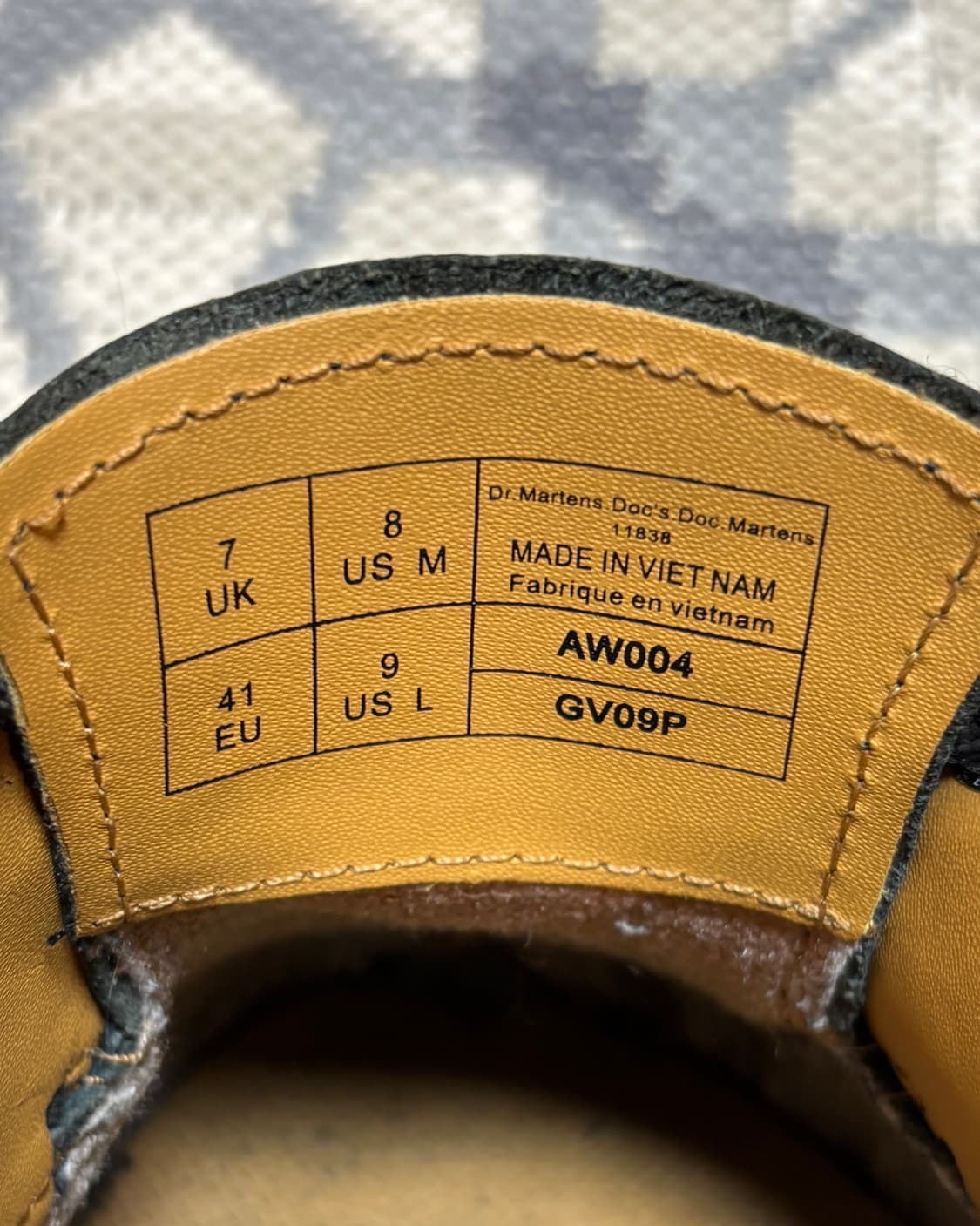 (260) 닥터마틴 3홀 11838 블랙 상품이미지10