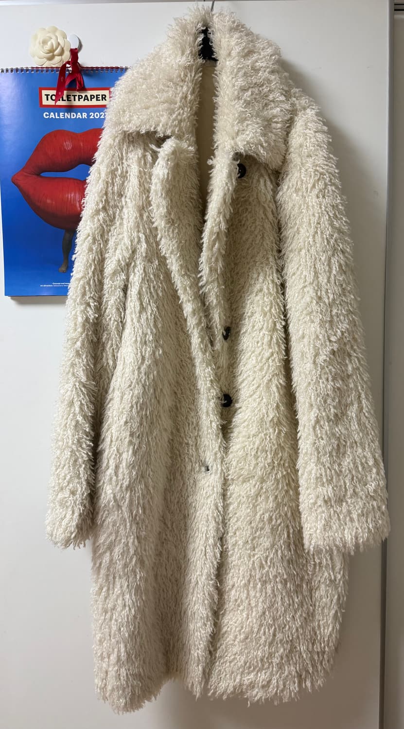 s/e/o 페이크 퍼코트 롱 상품이미지4