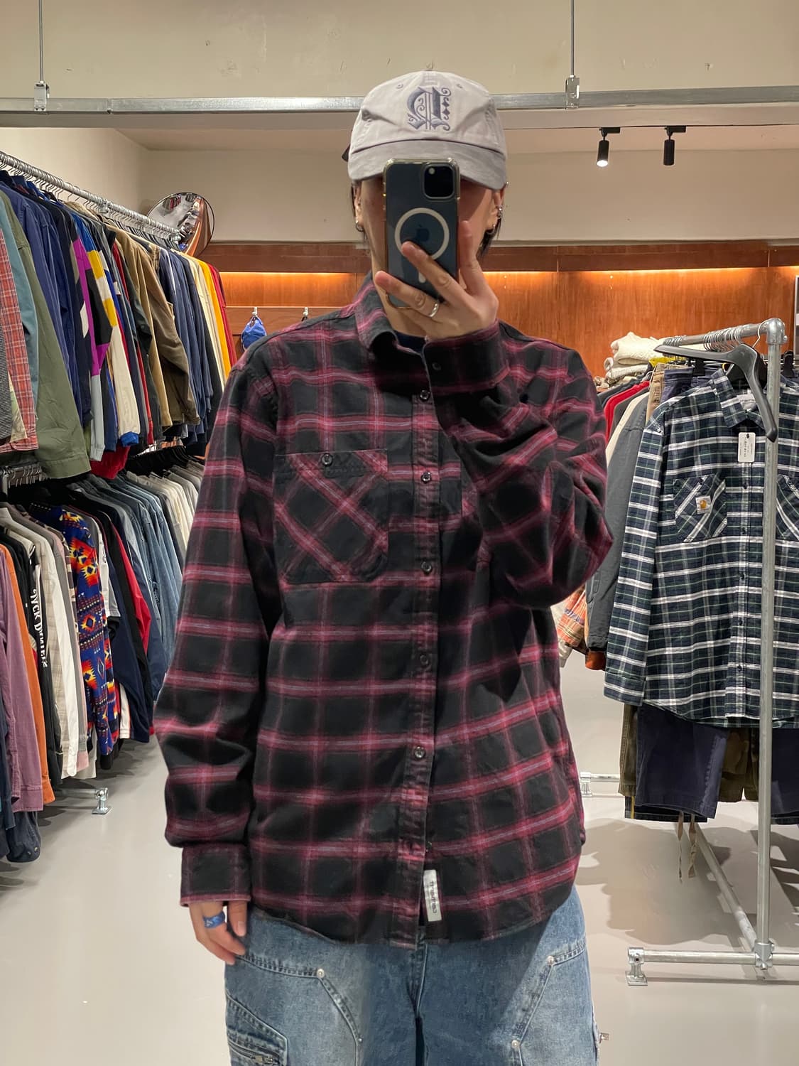 칼하트 체크 셔츠 상품이미지1