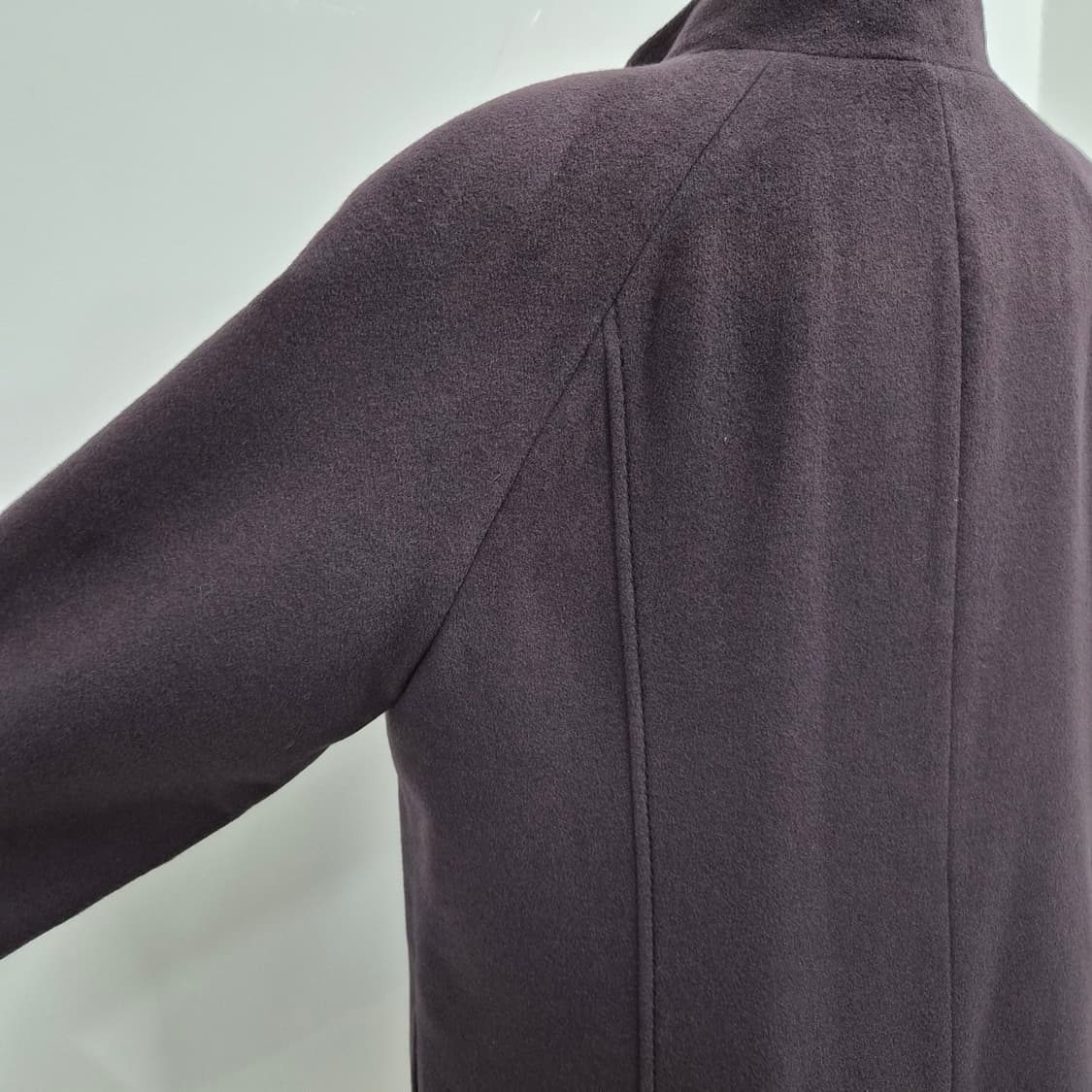 Leilian 캐시미어100 하이넥 클래식 코트 상품이미지8