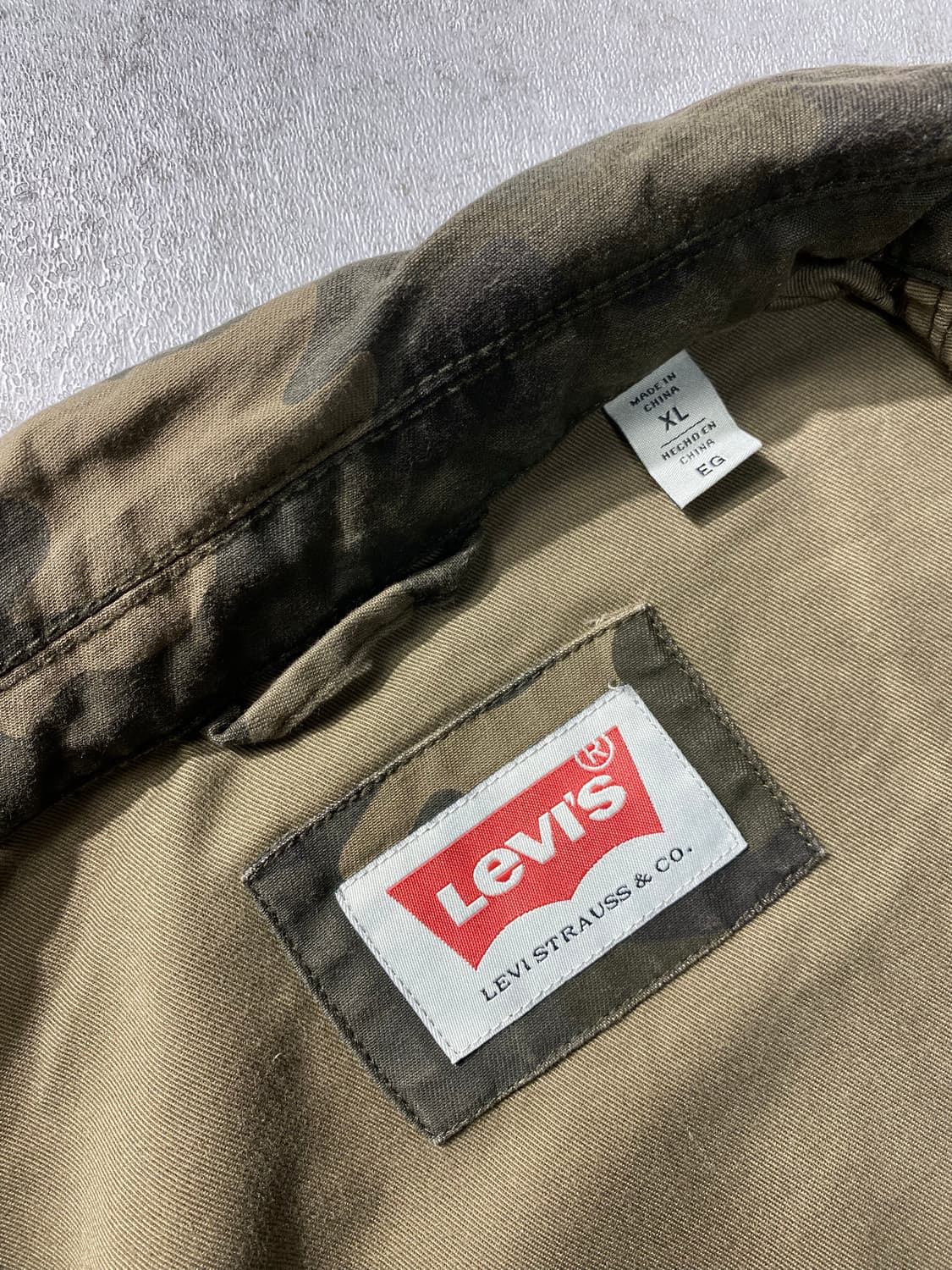 [XL] Levi's 리바이스 카모플라쥬 밀리터리 집업 자켓 상품이미지8