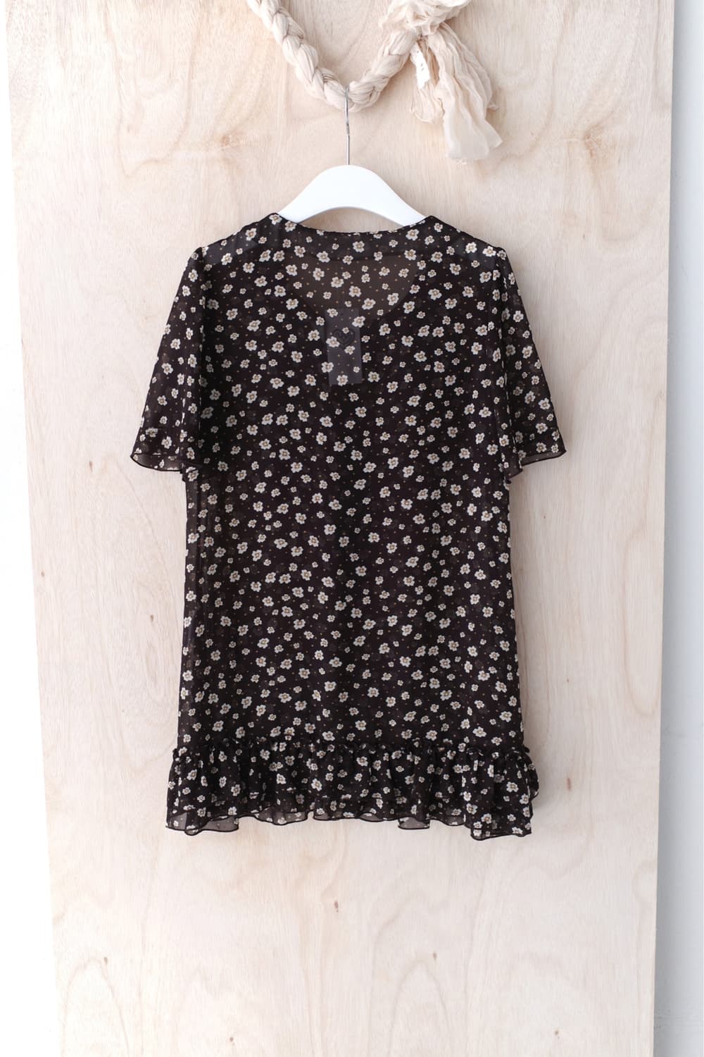 flower frill half blouse 상품이미지2