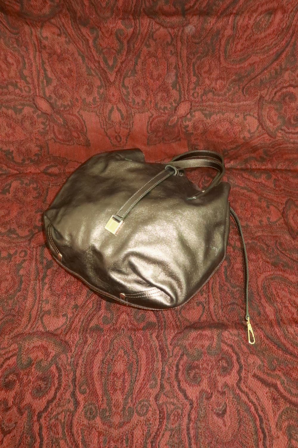 티파니앤코 메탈릭 브론즈 토트백 made in Italy 상품이미지2