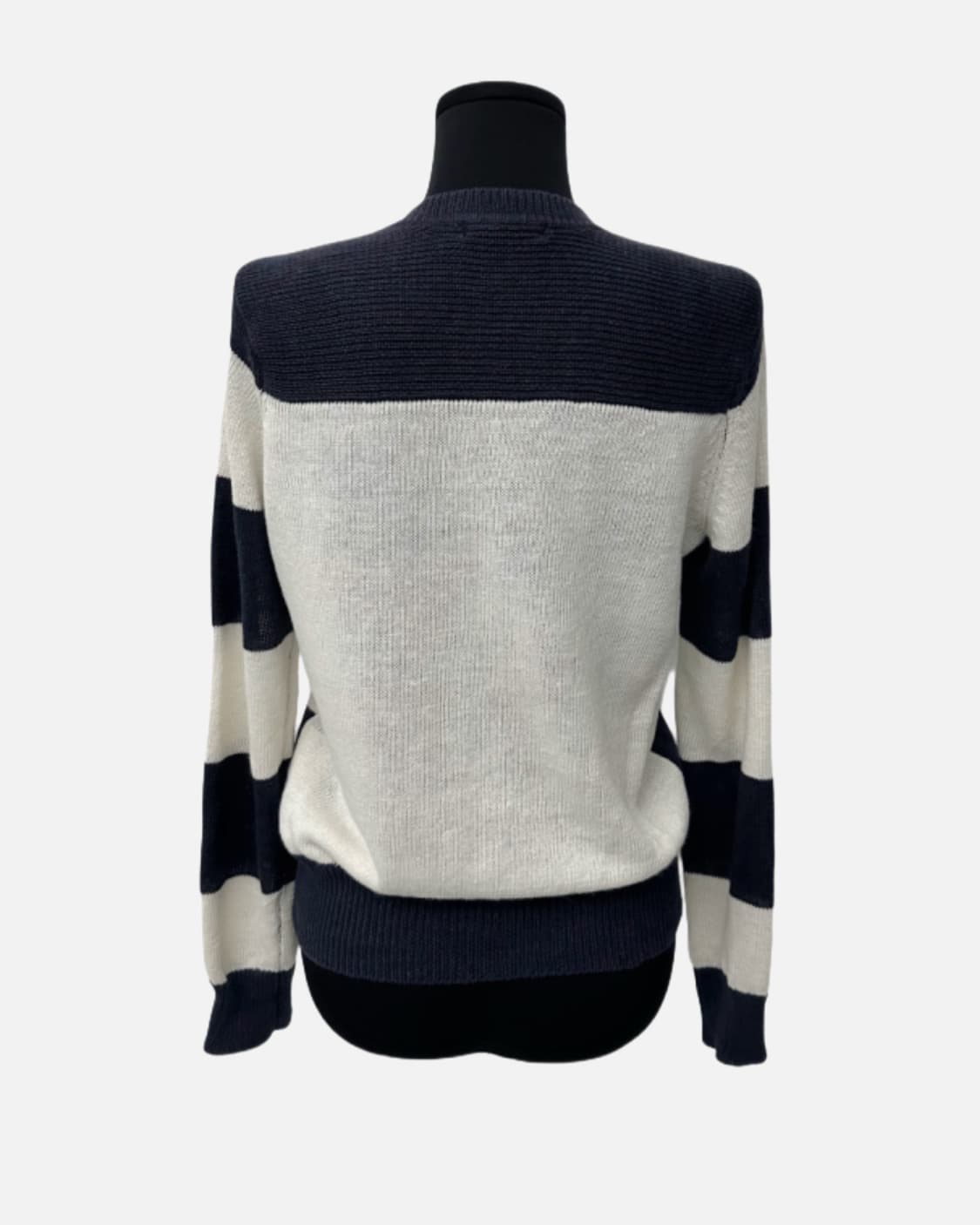 navy strip knit zip-up 상품이미지6