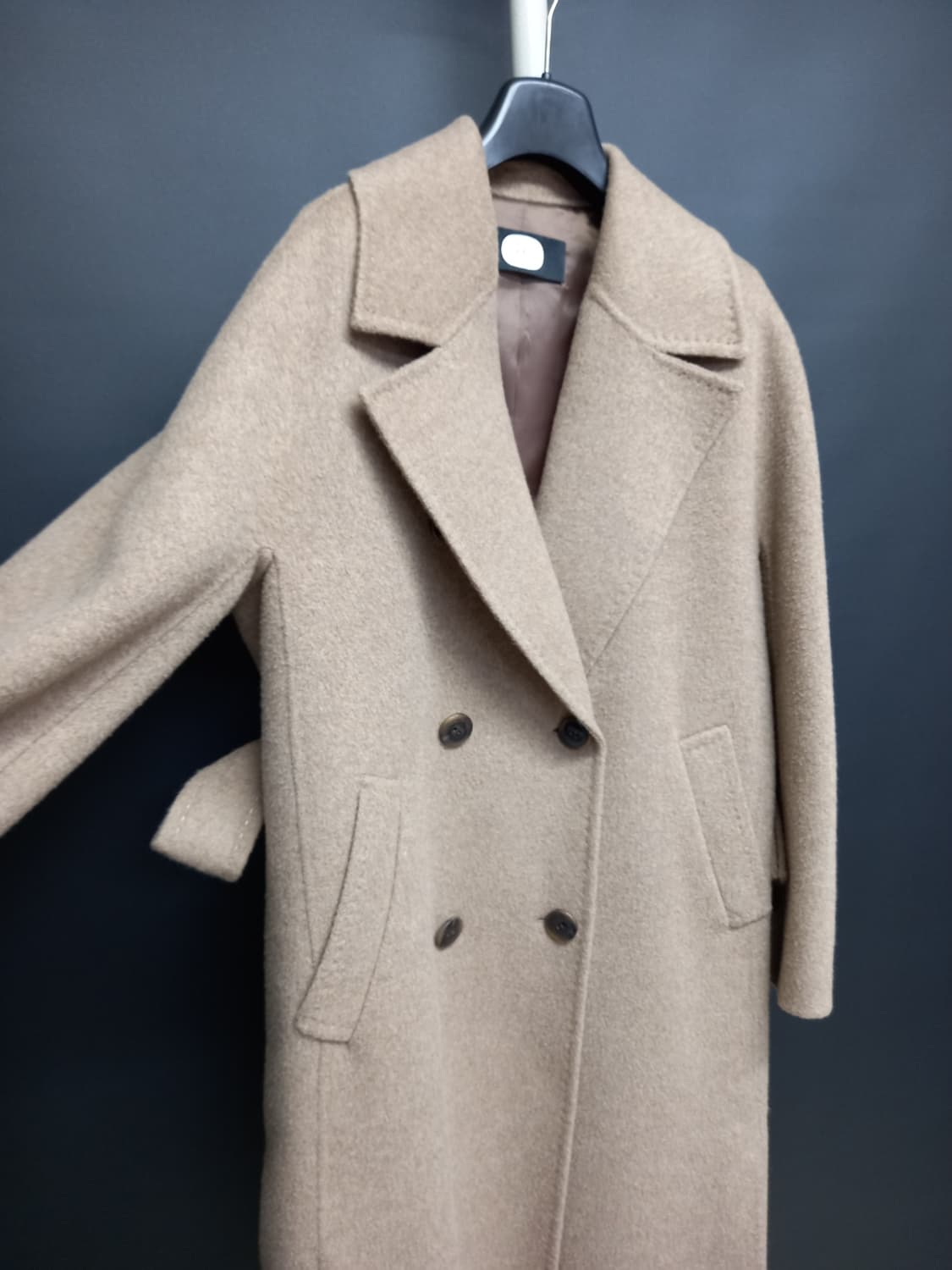 듀엘 춘추동 캐시미어블랜 핸드메이드 맥시 롱 코트 55.66 상품이미지4