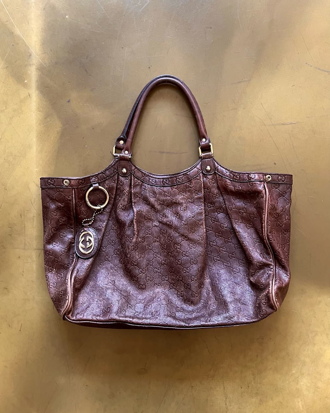 Old GUCCI Italy Shima Suki Leather Bag 상품이미지5
