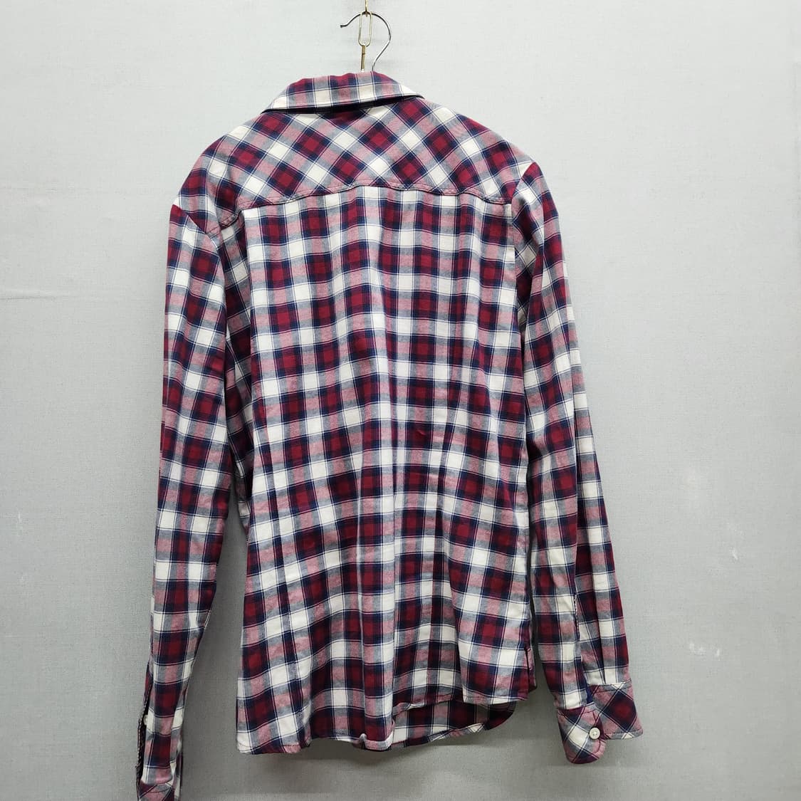 헤지스 로고 체크 셔츠 95(M) 상품이미지4