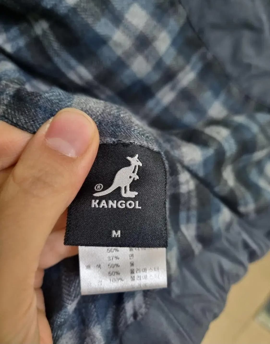 캉골 울블럭 패딩 조끼 네이비 /남여공용M 상품이미지7