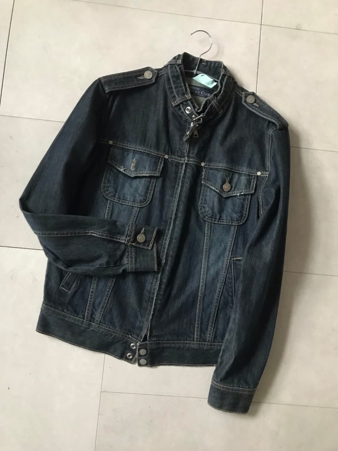 빈티지 넥버클디테일 데님 자켓 상품이미지6