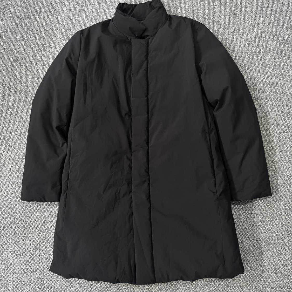 지오지아 블랙 구스 다운 코트 상품이미지1