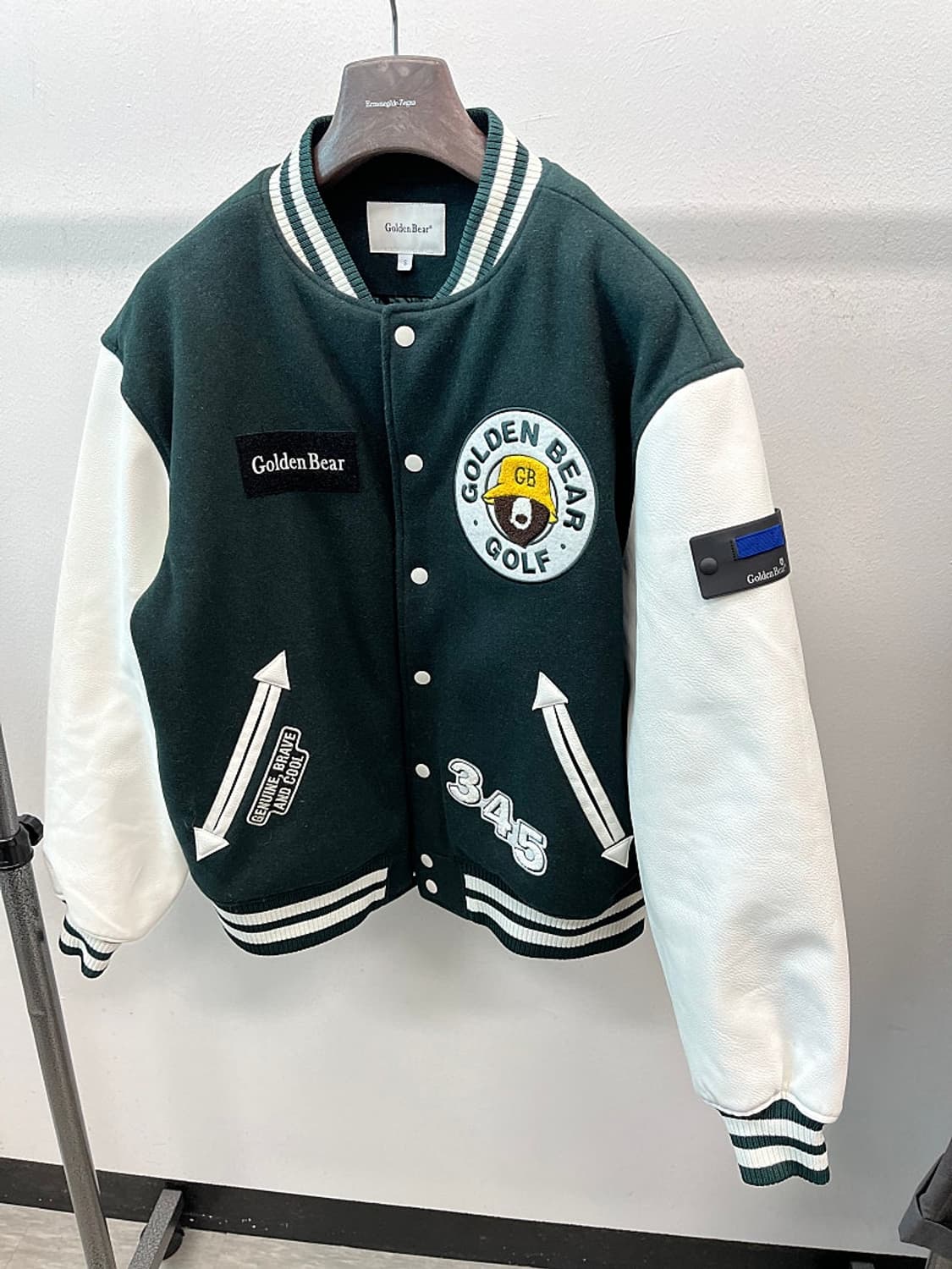 95) 골든베어 패치 바시티자켓  상품이미지2