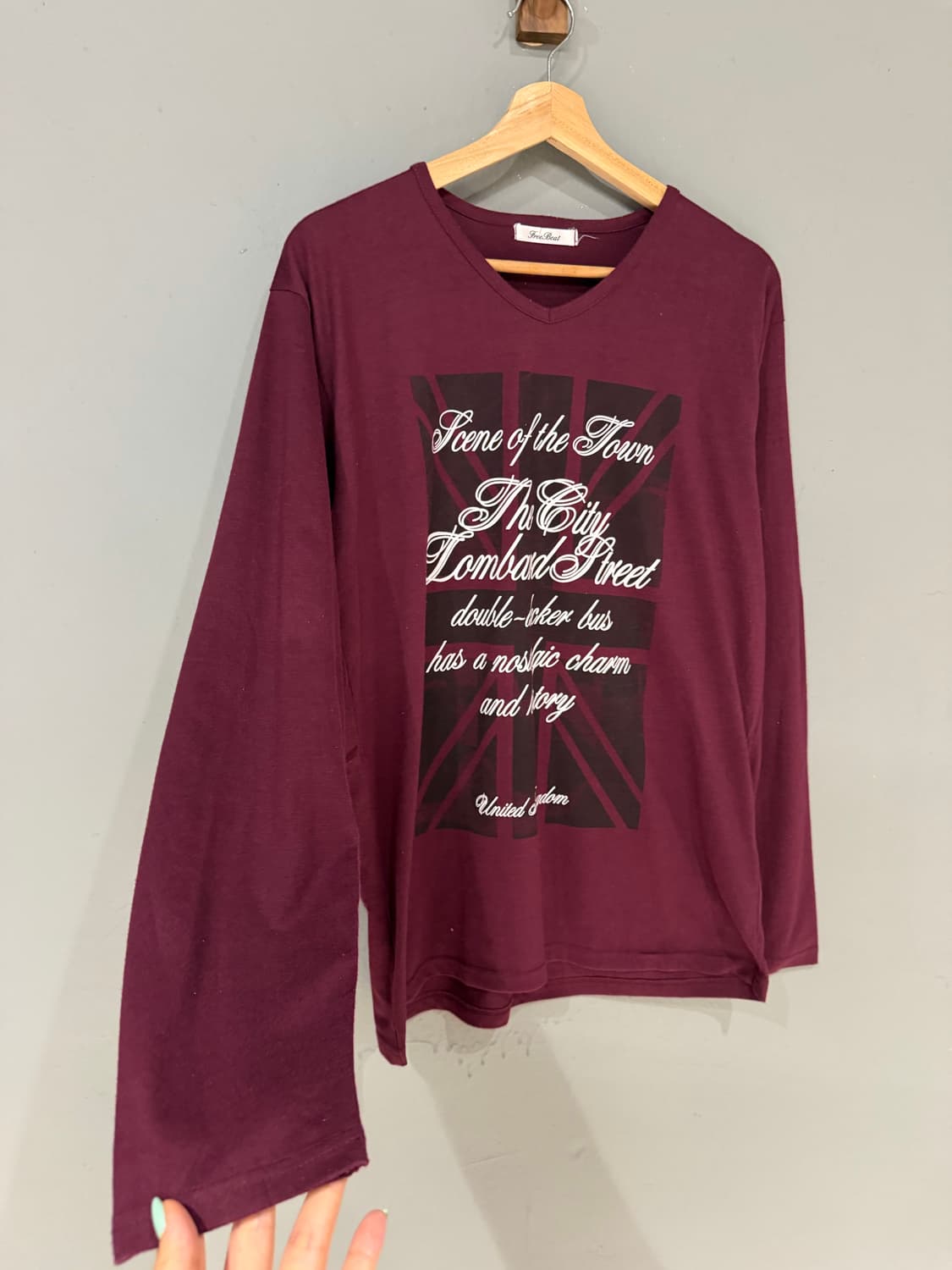 Uk printing & lettering long sleeve 상품이미지8