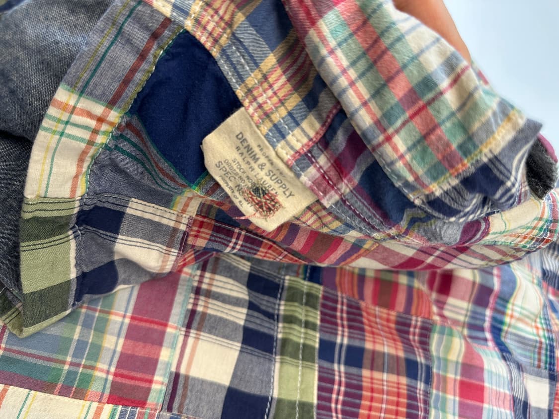 폴로 데님앤서플라이 마드라스 패치워크 후드 자켓 상품이미지4