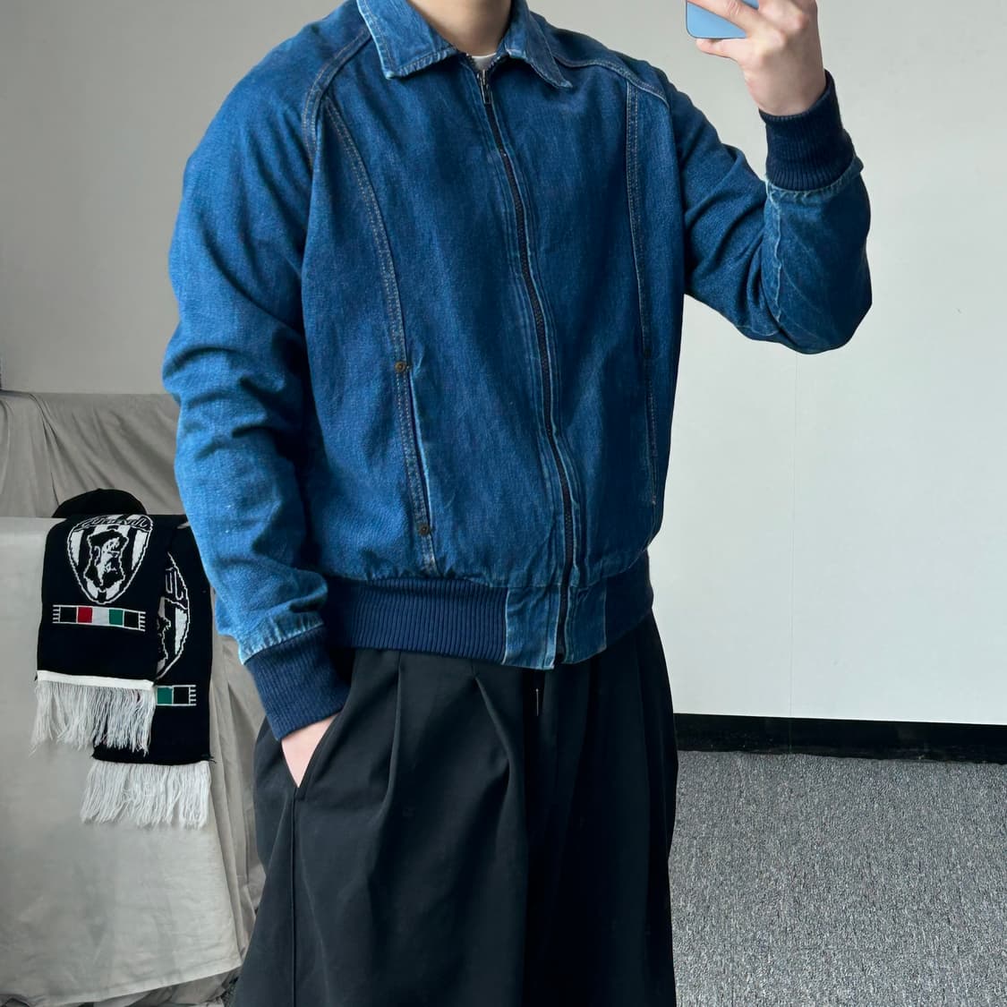 Cheryl Viess 빈티지 청자켓 상품이미지4